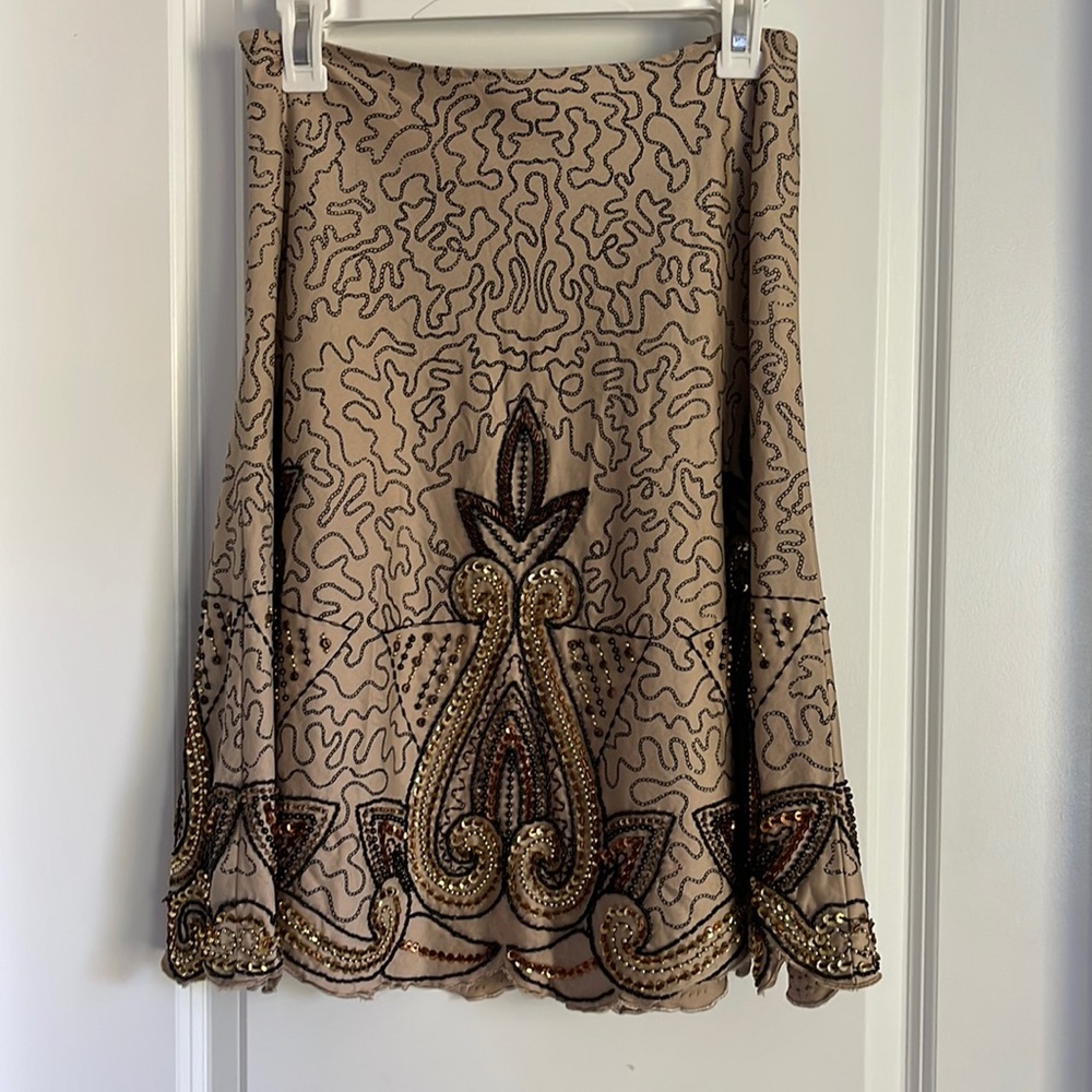 Beautiful Basil and Maude beaded skirt size 2.